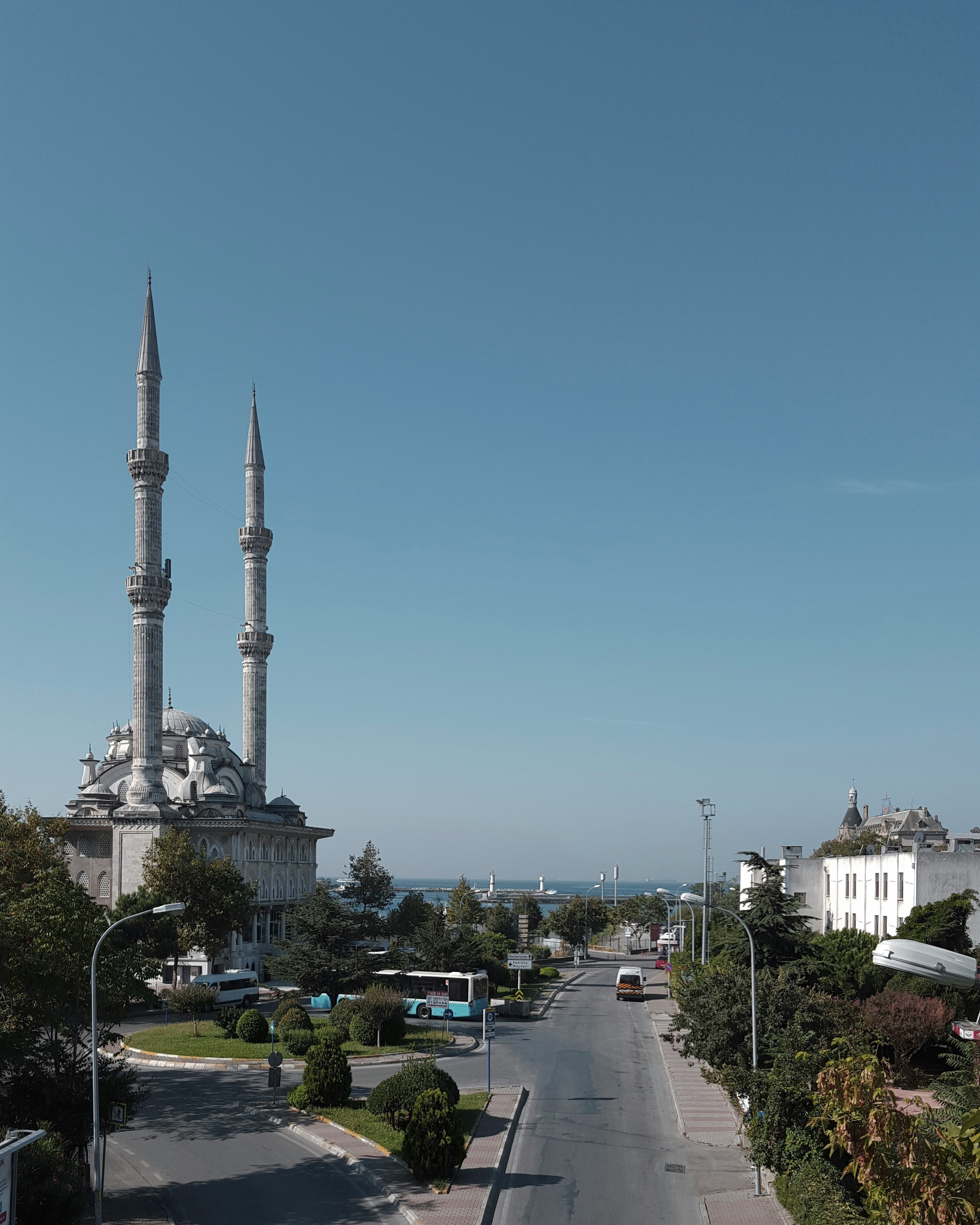 buildings and road during day